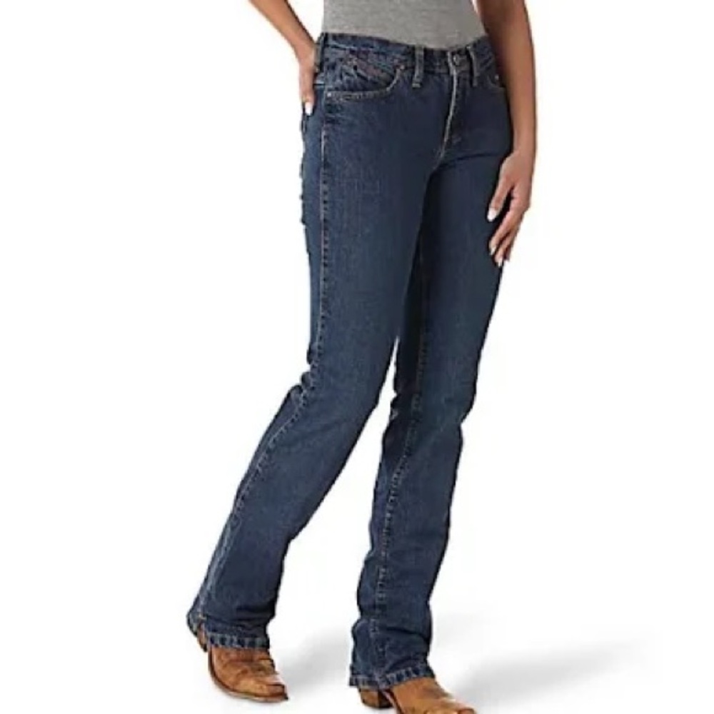 NWT Wrangler 12MWZG Classic Fit Western Cowgirl Bootcut Denim Jean. Sz 9/10 x 32